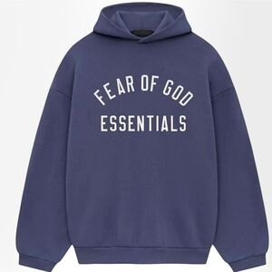 Fear of God Essentials Oversized Marine Fleece Hoodie Men's Large.